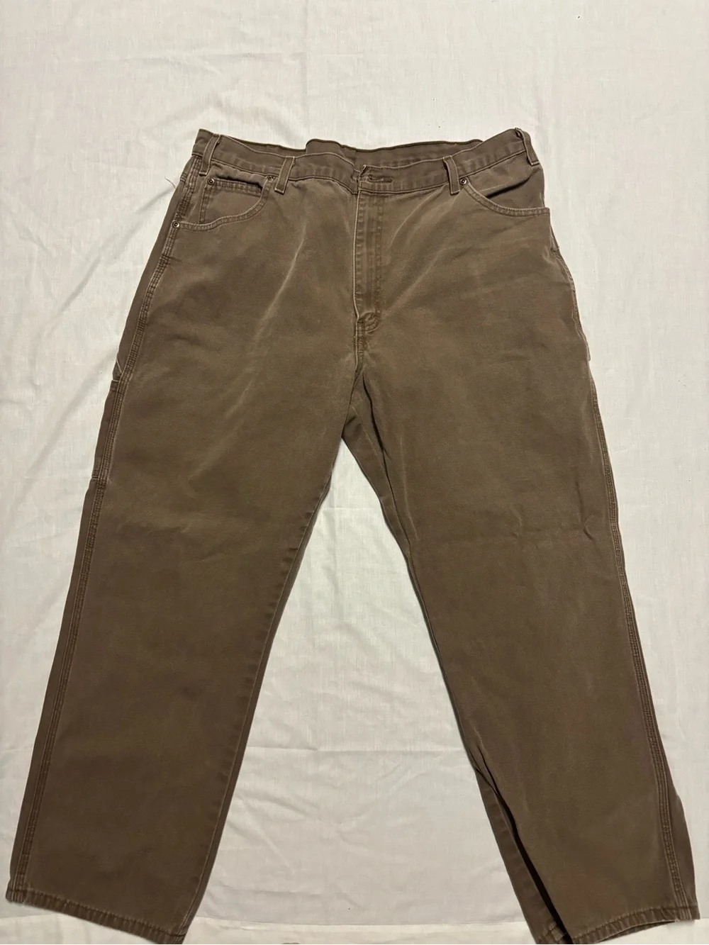 Dickies Men’s Brown Cargo Work Pants - Utility Pockets